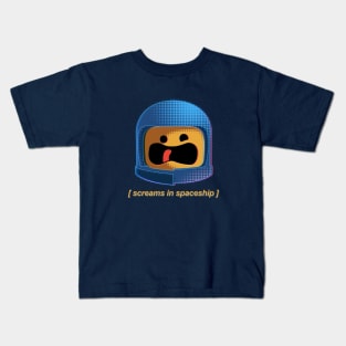 Screams in spaceship Kids T-Shirt